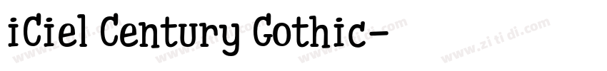 iCiel Century Gothic字体转换